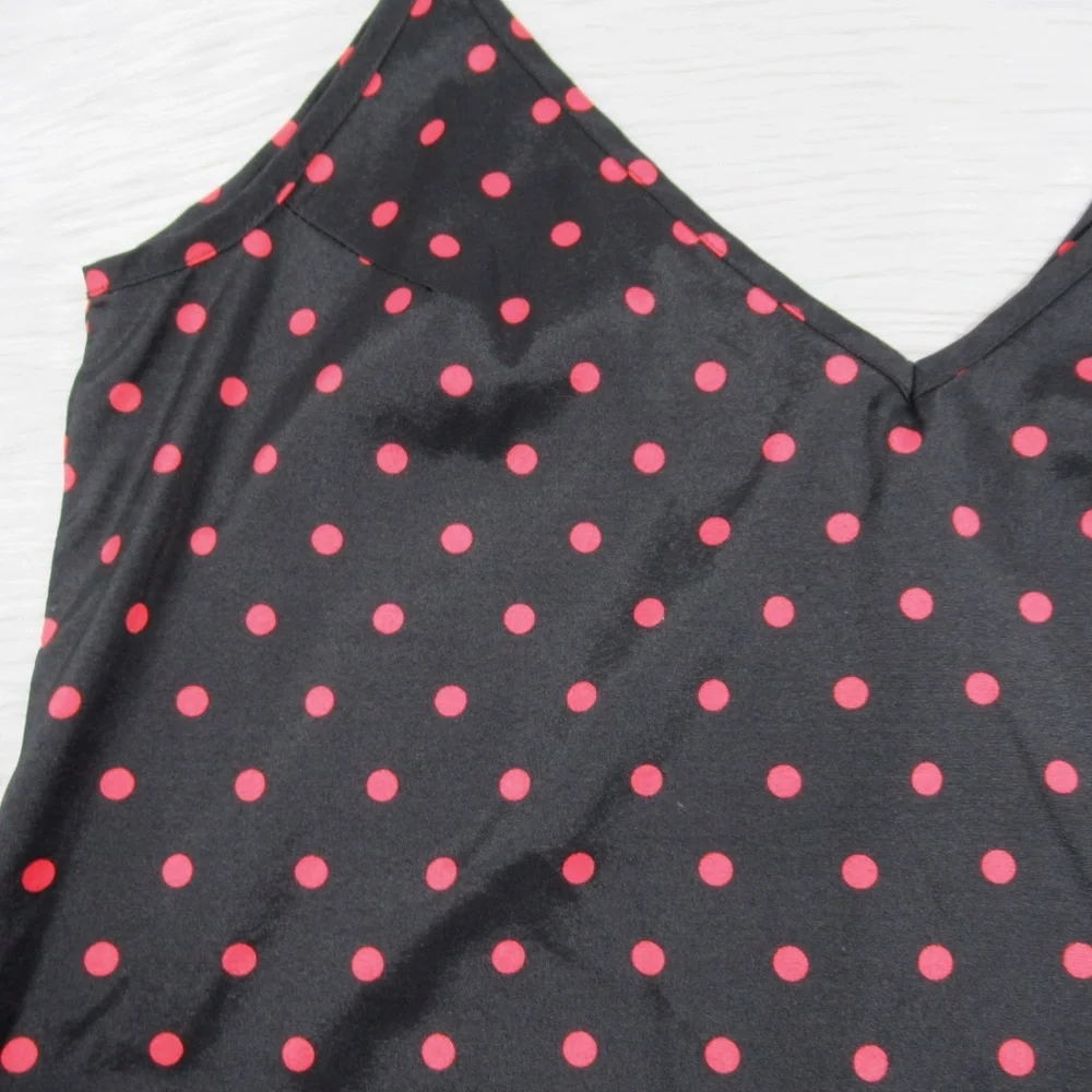 Zanzea Black Red Polkadot Boho Maxi Dresses Women's Size 6 Oversized/Relaxed Fit - Picture 5 of 11